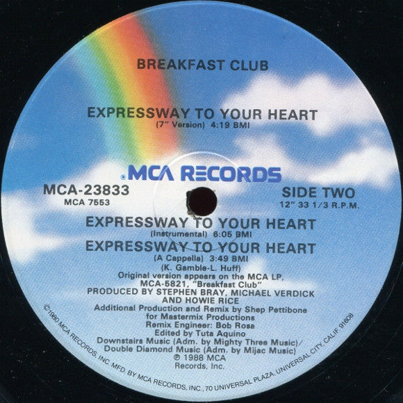 Breakfast Club : Expressway To Your Heart (12")