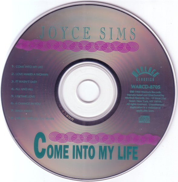 Joyce Sims : Come Into My Life (CD)