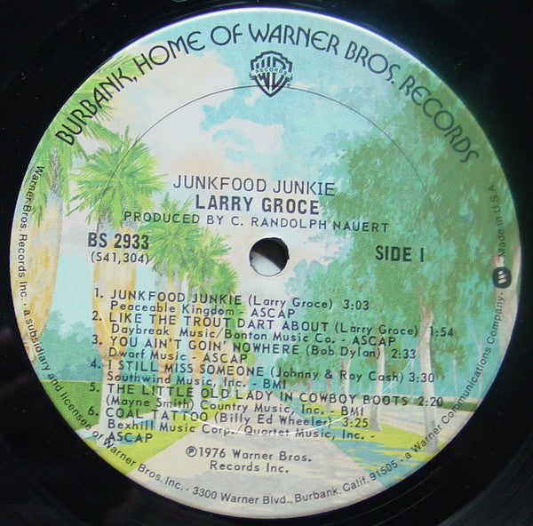 Larry Groce : Junkfood Junkie (LP, Album, San)