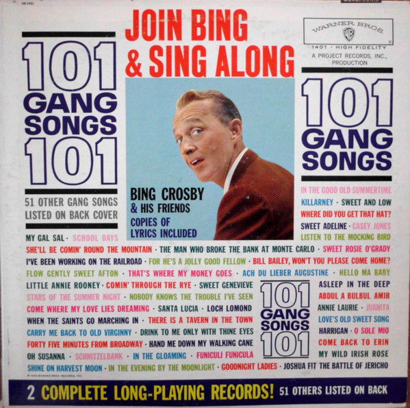 Bing Crosby : 101 Gang Songs (2xLP, Album, Gat)