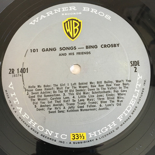 Bing Crosby : 101 Gang Songs (2xLP, Album, Gat)