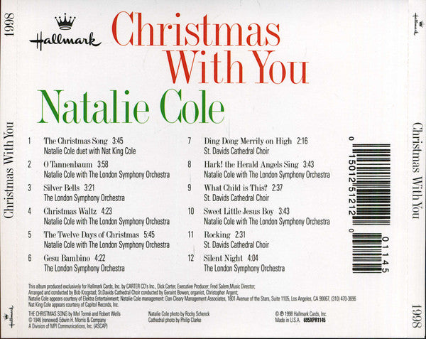 Natalie Cole : Christmas With You (CD, Album)
