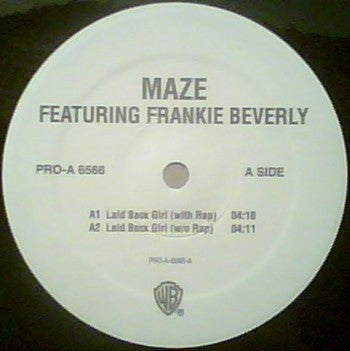 Maze Featuring Frankie Beverly : Laid Back Girl (12", Promo)