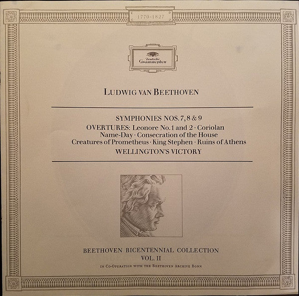 Ludwig van Beethoven - Herbert von Karajan, Berliner Philharmoniker : Symphonies And Overtures Part Two (5xLP, Comp, Aut + Box)