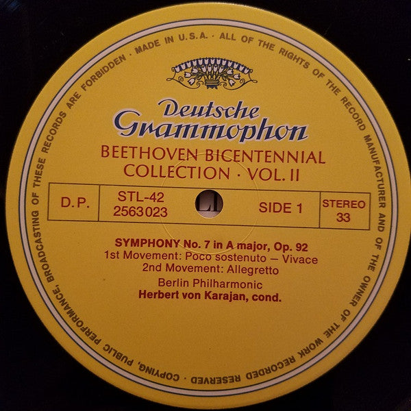 Ludwig van Beethoven - Herbert von Karajan, Berliner Philharmoniker : Symphonies And Overtures Part Two (5xLP, Comp, Aut + Box)