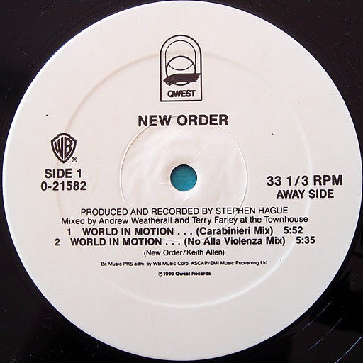 New Order : World In Motion... (12", Maxi)