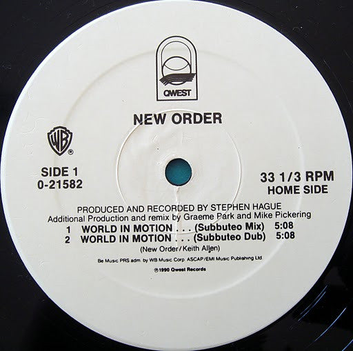 New Order : World In Motion... (12", Maxi)