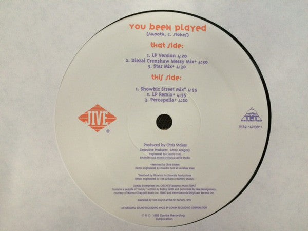 Smooth (4) : You Been Played (12")