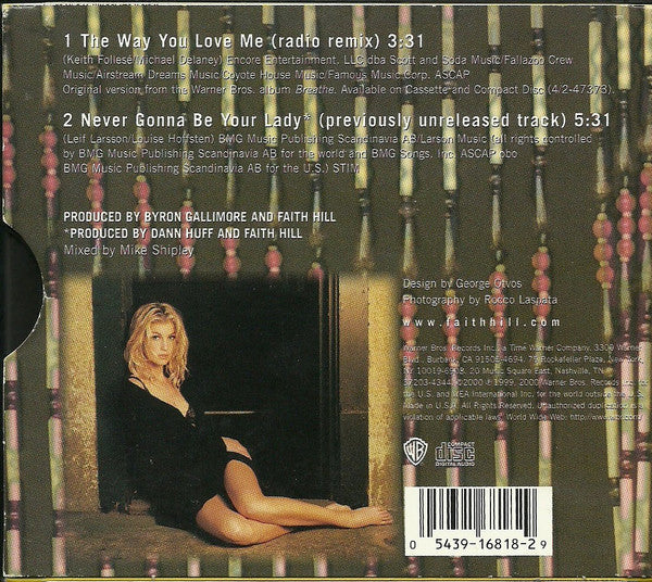 Faith Hill : The Way You Love Me (CD, Single, Box)