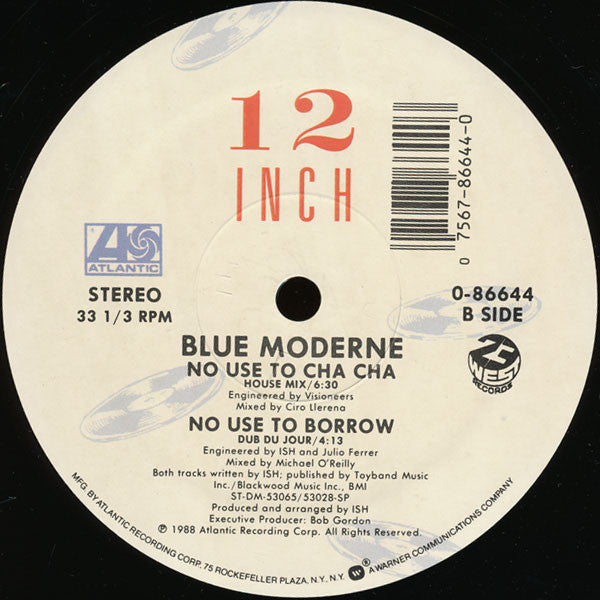 Blue Moderne : No Use To Borrow (12")