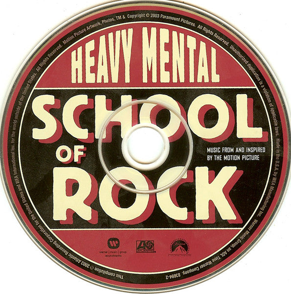 Various : School Of Rock (Music From And Inspired By The Motion Picture) (CD, Comp)