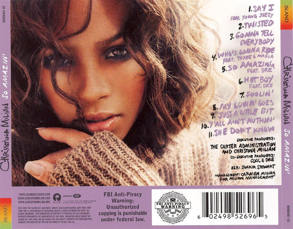 Christina Milian : So Amazin' (CD, Album, Enh)