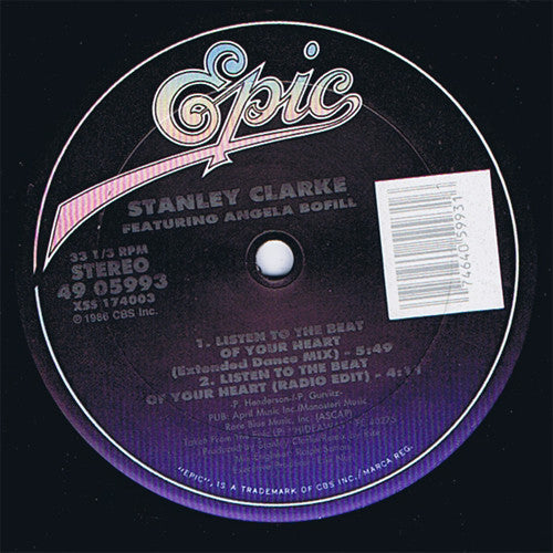 Stanley Clarke : Listen To The Beat Of Your Heart / Where Do We Go (12")