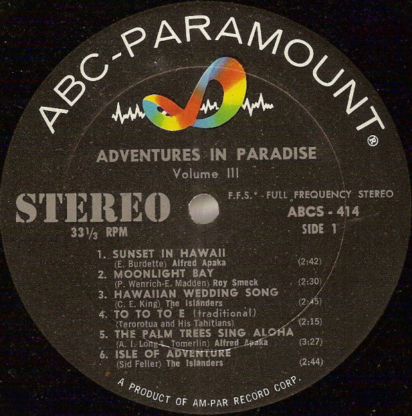 Various : Adventures In Paradise Volume 3 (LP, Comp)