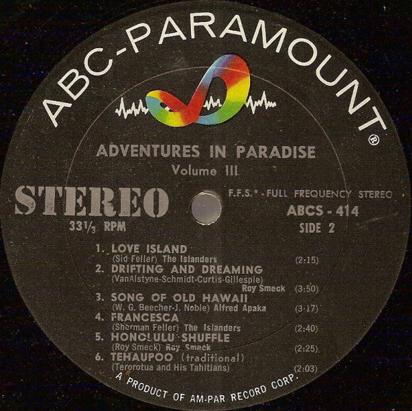 Various : Adventures In Paradise Volume 3 (LP, Comp)