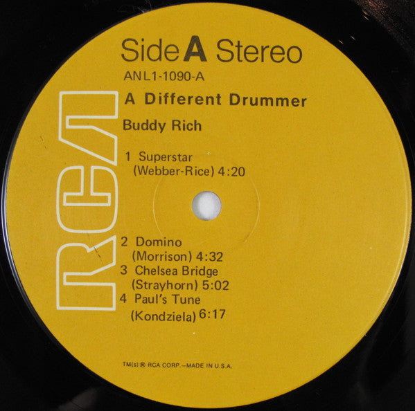 Buddy Rich : A Different Drummer (LP, Album, RP)
