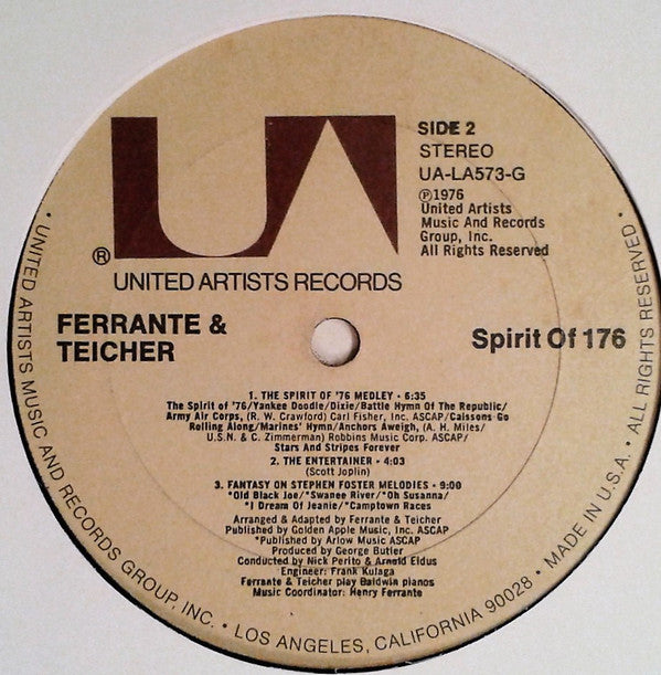 Ferrante & Teicher : Spirit Of 176 (LP, Album)
