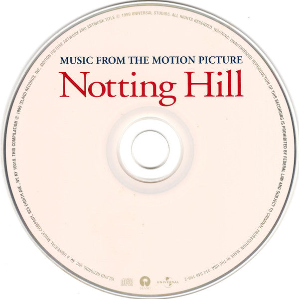 Various : Notting Hill - Music From The Motion Picture (CD, Comp, Club)