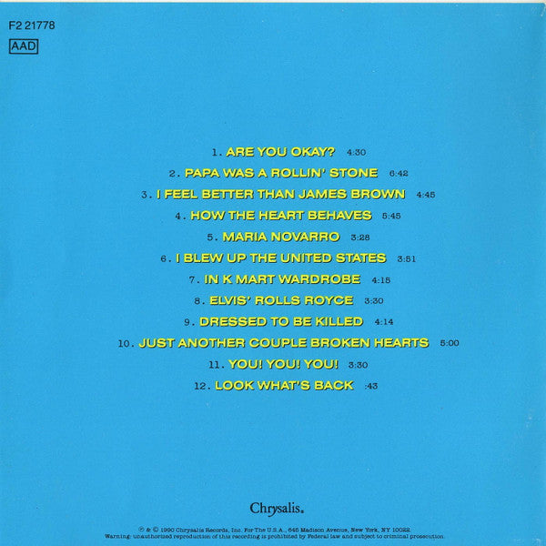 Was (Not Was) : Are You Okay? (CD, Album)