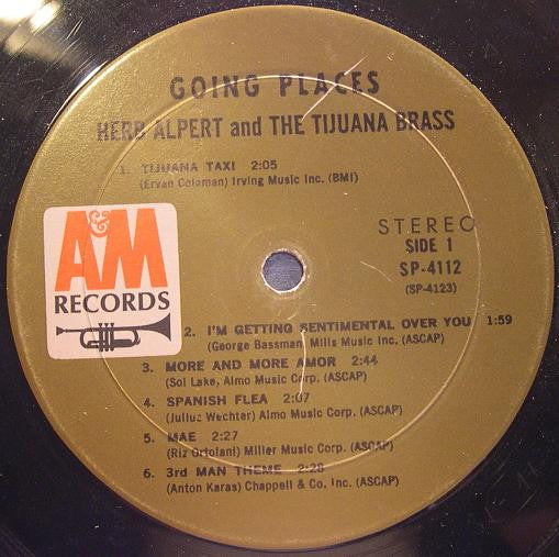 Herb Alpert & The Tijuana Brass : !!Going Places!! (LP, Album)