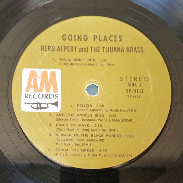 Herb Alpert & The Tijuana Brass : !!Going Places!! (LP, Album)