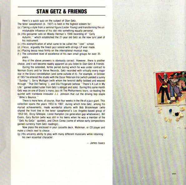 Stan Getz & Friends : Stan Getz & Friends (CD, Comp)