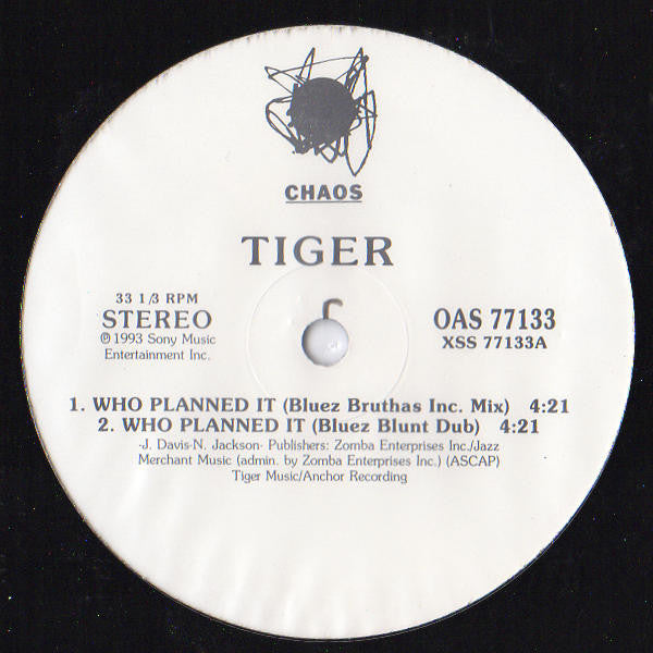 Tiger : Who Planned It (12")