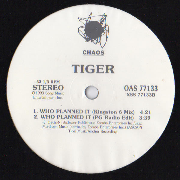 Tiger : Who Planned It (12")