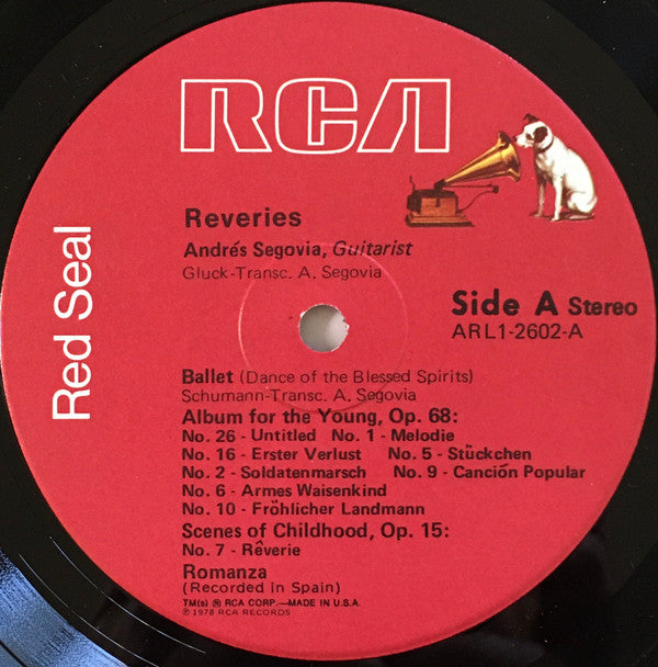 Andrés Segovia : Reveries (LP, Album)