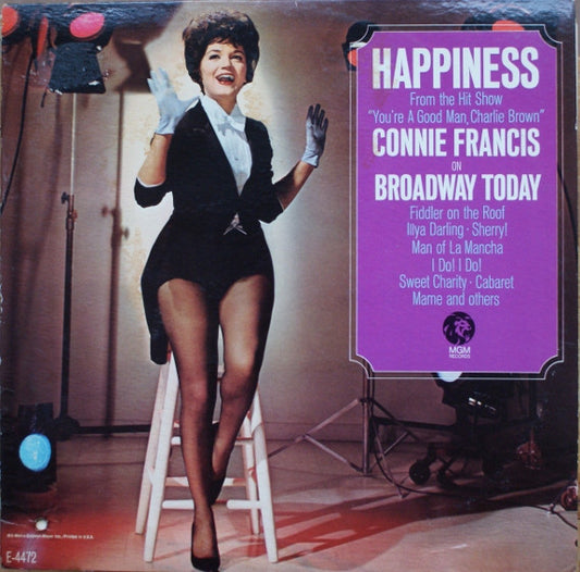 Connie Francis : Happiness - From The Hit Show "You're A Good Man, Charlie Brown" (LP, Mono)