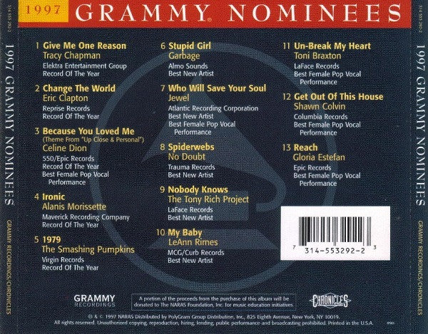 Various : 1997 Grammy Nominees (CD, Comp)