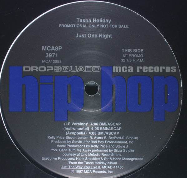 Tasha Holiday : So Real, So Right / Just One Night (12", Promo)