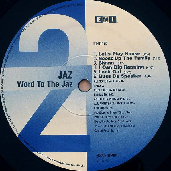 以优惠价格在线购买The Jaz : Word To The Jaz (LP, 专辑) – Abrodos