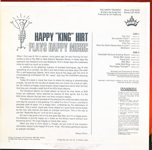 Al Hirt : The Happy Trumpet (LP, Album, Roc)