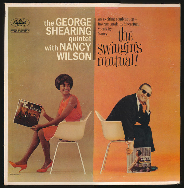 The George Shearing Quintet With Nancy Wilson : The Swingin's Mutual (LP, Album, Mono, RP, Scr)