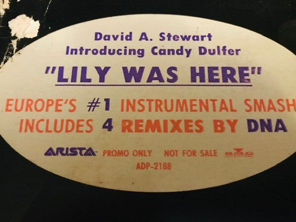 David A. Stewart Introducing Candy Dulfer : Lily Was Here (DNA Remixes) (12", Promo)