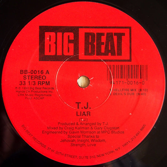 T.J. : Liar (12")
