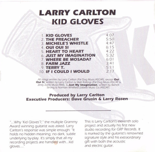 Larry Carlton : Kid Gloves (CD, Album, Ame)