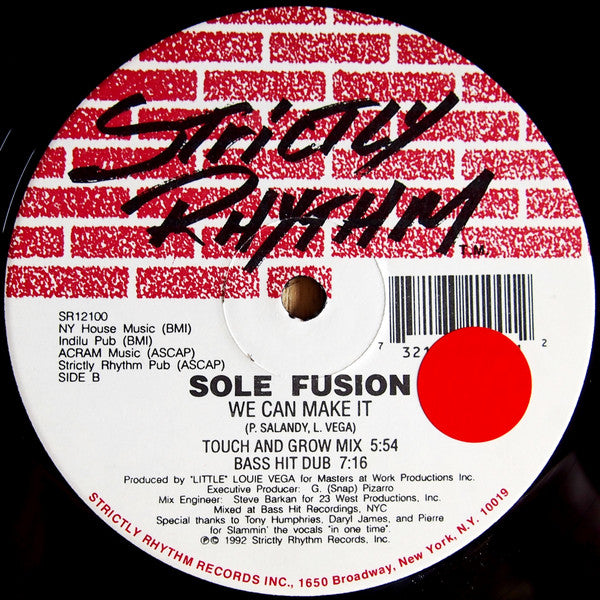 Sole Fusion : We Can Make It (12")