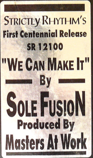 Sole Fusion : We Can Make It (12")