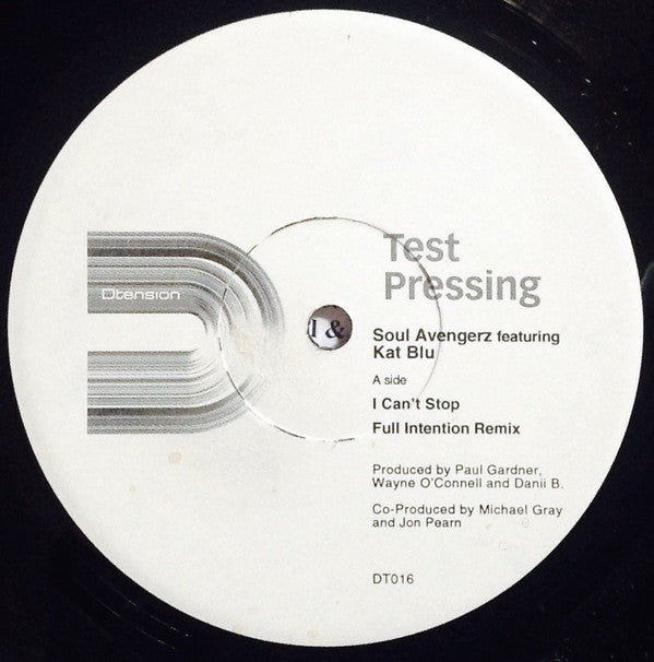 Soul Avengerz Feat. Kat Blu : I Can't Stop (12", TP)