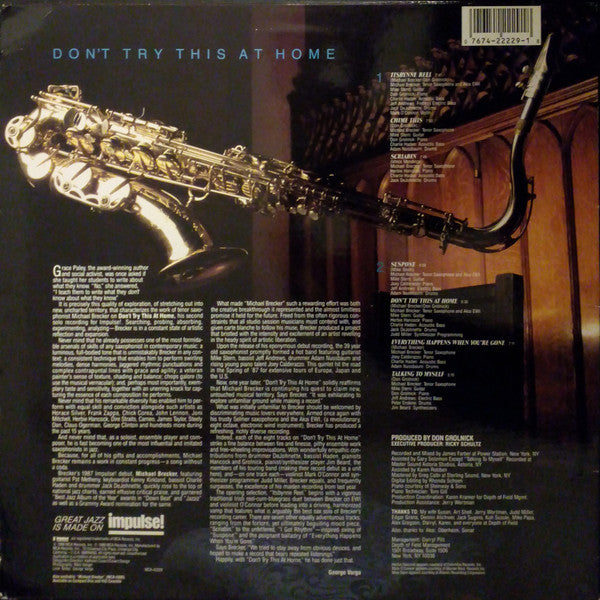 Michael Brecker : Don't Try This At Home (LP, Album)