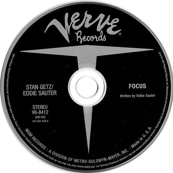 Stan Getz / Eddie Sauter : Focus (CD, Album, RE, RM, Dig)