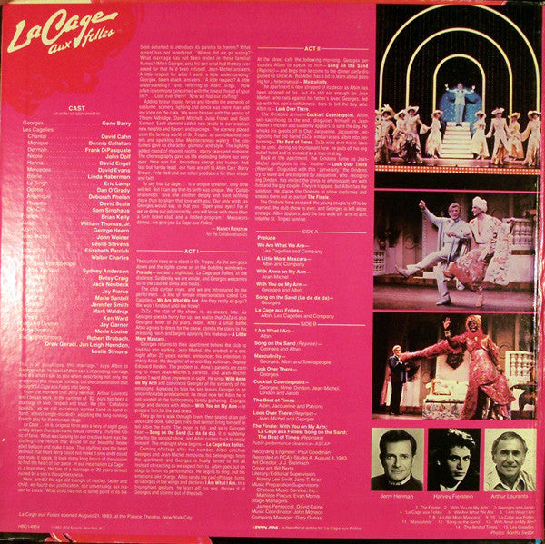Jerry Herman : La Cage Aux Folles (The Broadway Musical) (LP, Album, Gat)