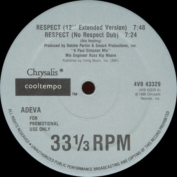 Adeva : Respect (12", Promo)