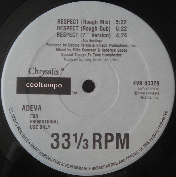 Adeva : Respect (12", Promo)