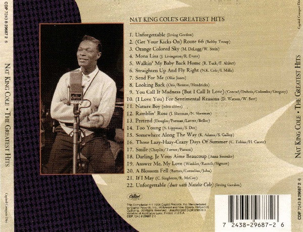 Nat King Cole : The Greatest Hits (CD, Comp)