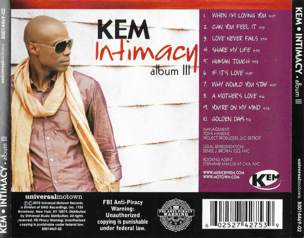 Kem : Intimacy (CD, Album)