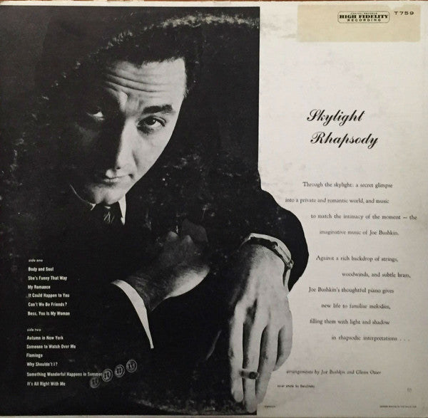 Joe Bushkin : Skylight Rhapsody (LP, Album, Mono, RE)