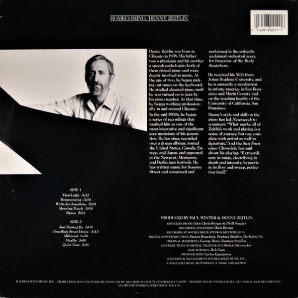 Denny Zeitlin : Homecoming (LP, Album)